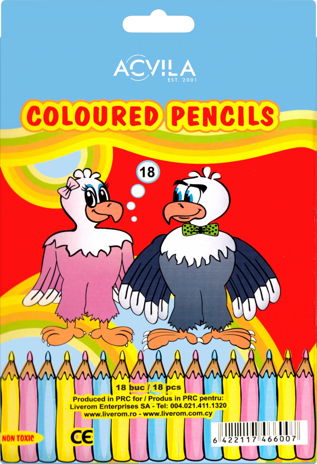Creioane color - 18 buc